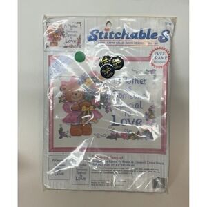 Vintage SEALED Stitchables #72142 - Someone Special Counted Cross‎ Stitch Kit